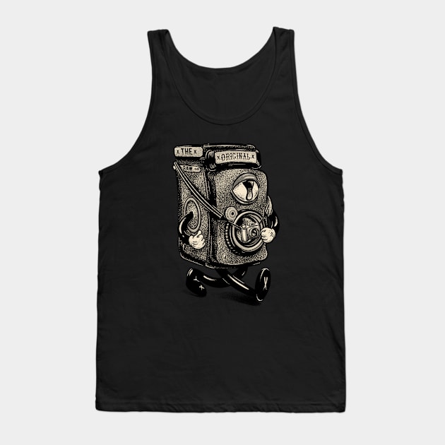 The Original Raw (Black and White) Tank Top by anycolordesigns